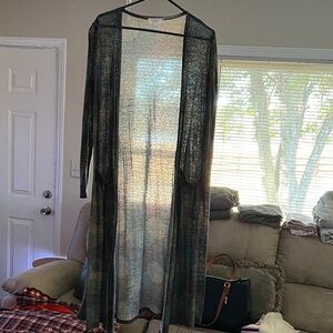 LuLaRoe Sheer Black Cardigan